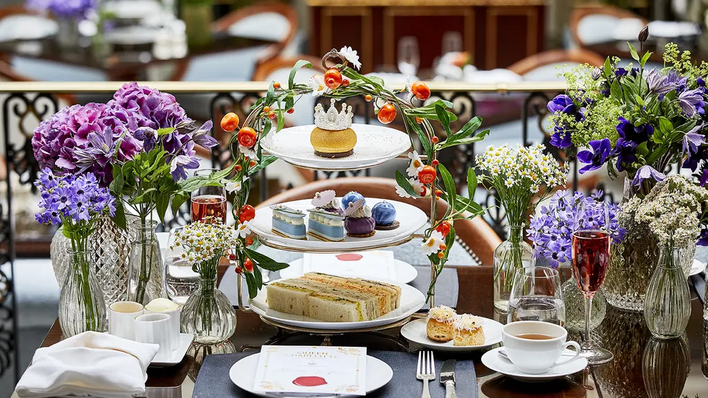 Afternoon Tea set up at The Lanesborough Grill