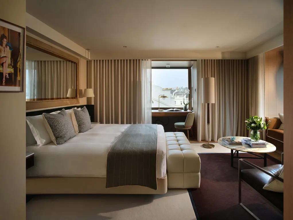 Interior of hotel room at The Hari